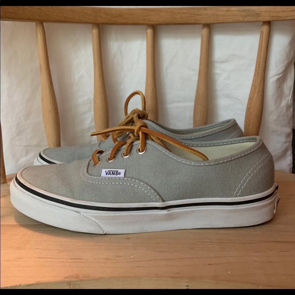 Vans Madewell Men’s Green Canvas Sneakers with Tan Laces